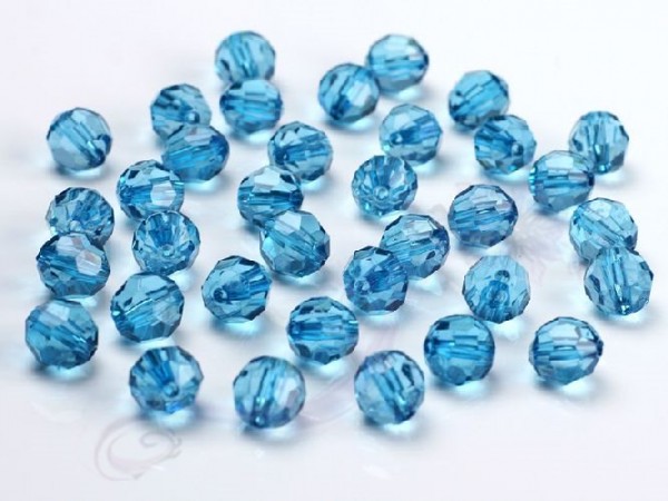 Paris Dekorace Krystalové korálky 10mm, modré - petrolejové