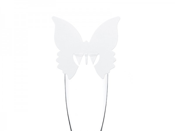 Paris Dekorace Svatební jmenovky motýl