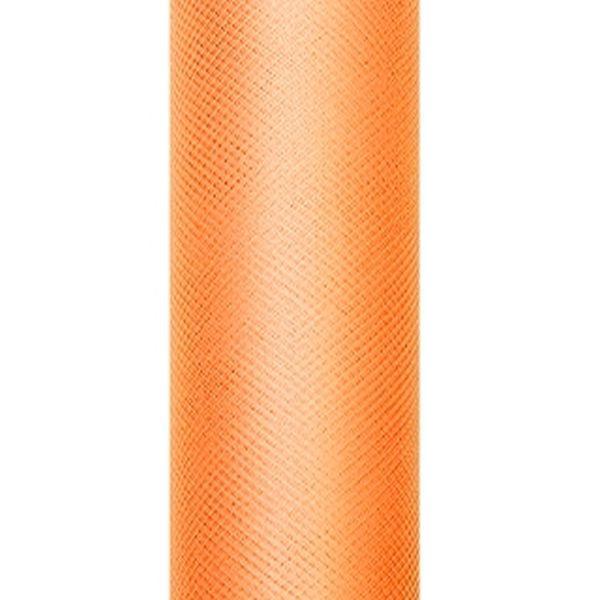 Paris Dekorace Tyl v roli, oranžový, šířka 30 cm, návin 9 m