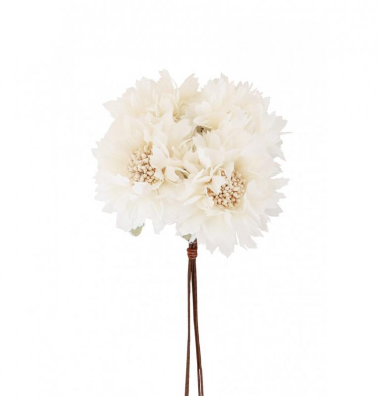Paris Dekorace Svazek krémových květin, 26 cm