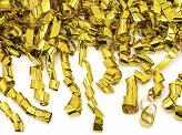 Vystřelovací konfety metalické spirály zlaté, 60 cm 